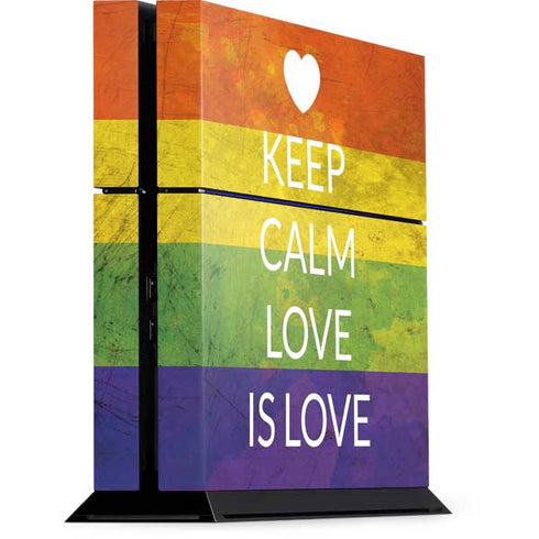 Keep Calm Love Is Love PlayStation PS4 Skins